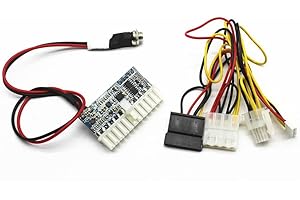 KoiLykke 160W DC-ATX Power Supply Module, 12V 24-Pin Fanless Industrial PSU for Mini PCs, Car for Auto, Set-Top Boxes, 92% Ef