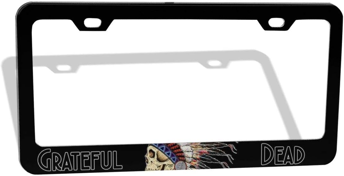 License Plate Frames,Aluminum Metal,Weatherproof,Car Wash Safe,Design Novelty Plate Covers to Fit Any Standard America Plates,2 Holes