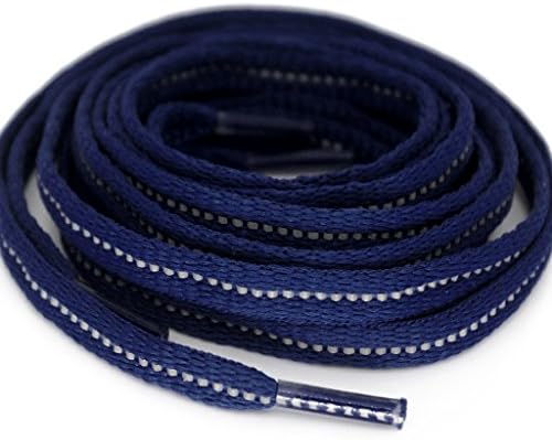 Flat Narrow High Brightness 3M Reflective Shoelaces for Sneakers Boots and shoes 2 size 8 Colors