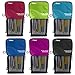 Five Star Stand 'N Store Pencil Pouch, Pen Holder, Pencil Pouches, Assorted Colors, 6 Pack (73199)