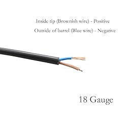 SIM&NAT 18 AWG DC Power Pigtail Cable, 2.1mm x