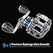 Cadence CB8 Baitcasting Reels, 6.7oz Ultra Lightweight Casting Reels,20 LB Carbon Fiber Drag Baitcasters,Super Smooth 9+1 BB,Stronger Aluminum Body Durable Baitcast Fishing Reel Low Profile High Value