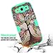SKYLMW Galaxy S3 Case,S3 Case, [Shock Absorption] 3 in 1 Hybrid Heavy Duty Anti-Scratches Armor High Impact Resistant Bumper Full-Body Protective Case Cover for Samsung Galaxy S3 III i9300,Tree Mint