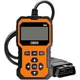 Professional OBD2 Scanner V410 &amp; Car Diagnostic Tool &ndash; Auto Code Reader for All Vehicles, Engine Fault Code Reader Scan Tool with Live Data and Fix Suggestions Orange and Black