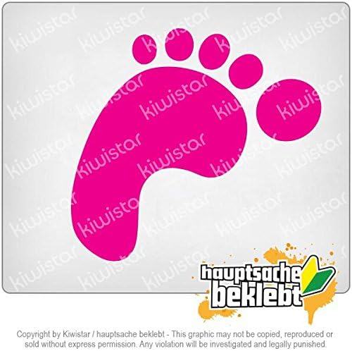 足跡絵文字 Footprint Pictogram 13cm X 10cm 15色 ネオン クロム ステッカービニールオートバイ バイク用ステッカー デカール 車 バイク Amazon