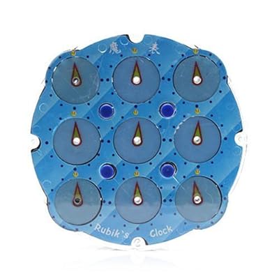LingAo Magic Clock Blue Puzzle Cube Twisty Puzzle