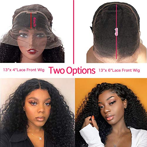 Isee Hair Lace Front Human Hair Wigs 13x6 Mongolian Kinky Curly