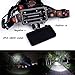 LED Headlamp Flashlight Kit, Portable Rechargeable Waterproof Adjustable Brightest Headlight, 10000-Lumen Head Light with 18650 Rechargeable Batteries for Hunting Fishing Camping Night-Work (3 Bulbs)