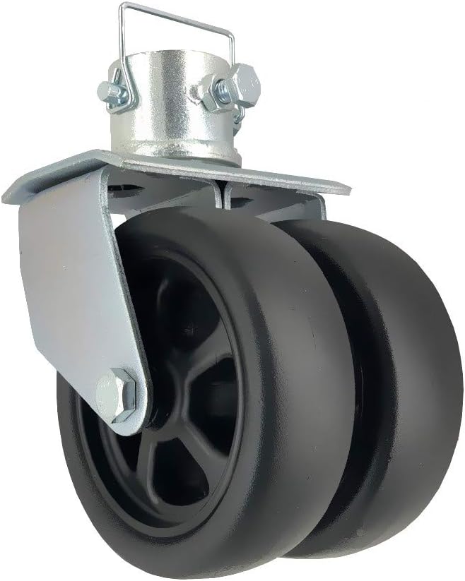 NBJINGYI 6" 1200lbs Dual Trailer Swirl Jack Caster Wheel with Pin fits Any Jack Better Soft Ground Roll: Automotive