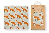 Milkbarn Organic Muslin Swaddle Blanket (Fox)