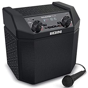 iOn Audio Tailgater Plus – 50W Draagbare Bluetooth Luidspreker Systeem met Easy-Pair, Ingebouwde Oplaadbare Batterij, AM…