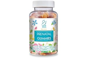 Actif Prenatal Gummies with 25+ Organic Vitamins and Organic Herbal Blend - Non-GMO, 100% Vegetarian, 90 Count, Made in USA
