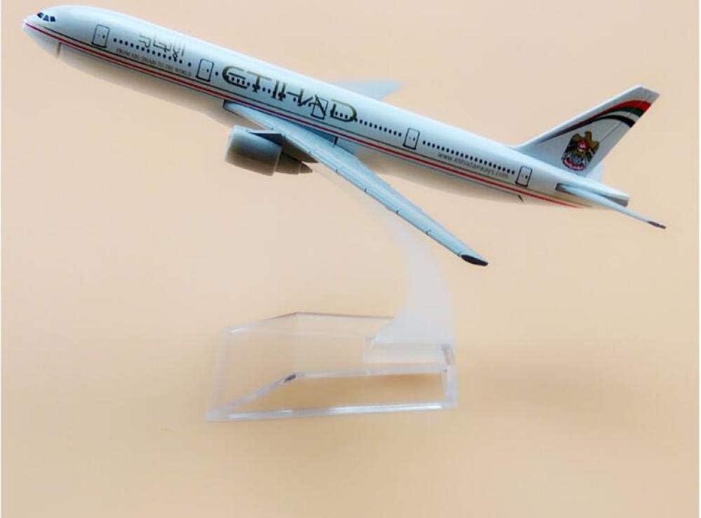 HCBYJ 16cm Size 1:400 Plane Model Etihad Airways B777 Metal Simulation for Kid Toys