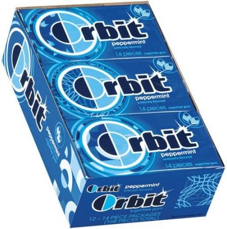 Orbit Peppermint Sugar-free Gum (12 pk.) - Pack of 3 - (Original from manufacturer - Bulk Discount available)