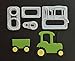 Farm Animal Cookie Cutter Set,Cartoon Tractor, Pig, Sheep, Cow Biscuit Mould,DIY Baking Cake Fondant Sugarcraft Pastry Cake Topper Decoration
