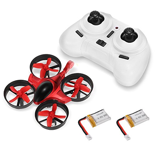 Mini RC Quadcopter - GoolRC T36 Drone 2.4G 4 Channel 6 Axis With 3D Flip Headless Mode One Key Return Nano Copters RTF Mode 2 With Bonus Battery for Kids Children Father's Day's Gift