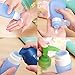 Kitdine Portable Soft Silicone Travel bottles Set (Pink + White + Blue)