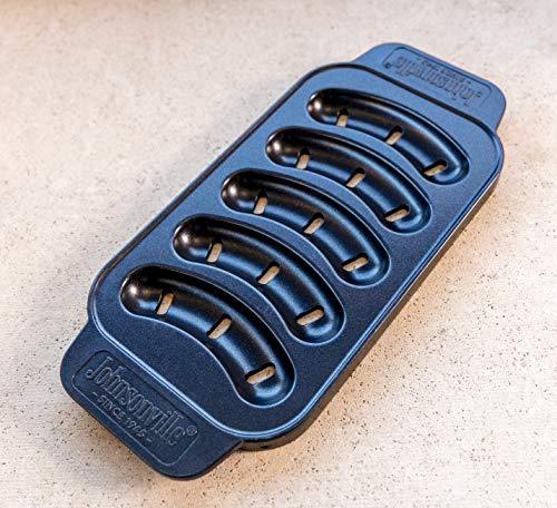 Johnsonville - Sizzling Sausage Outdoor Grill Plate for 5 Brats, Sausages, Links - 14 ⅝" x 6 ¾" x ¾" - Thumbnail 3
