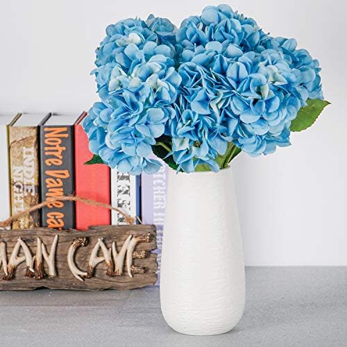 TYEERDEC Artificial Flowers Hydrangea Silk Flowers Fake Flowers for Wedding Home Garden Hotel Party Decoration Pack of 1 - Blue