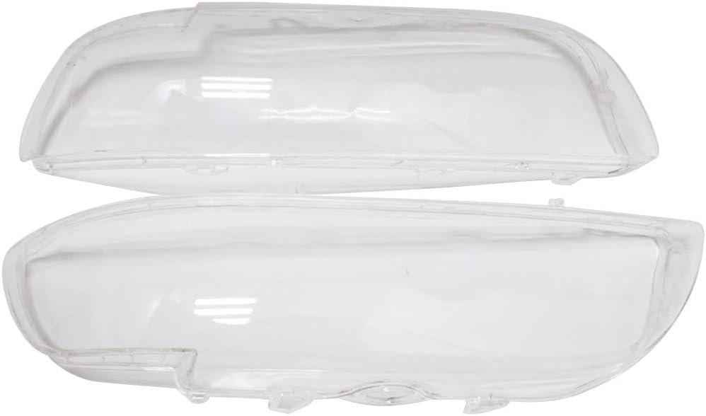 Carrfan Headlight Lens Cover, 1 Pair Left and Right Side Car Headlamp Lense Clear Lens Cover for BMW 5 Series E39 518 520 523 52