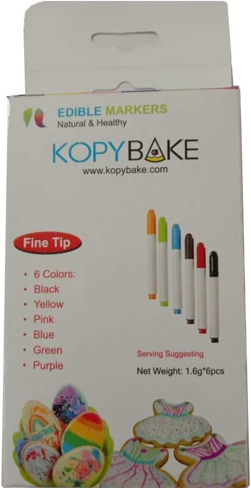 Kopybake Edible Markers (Set of 7 Colors)