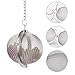 Yinggesi 4335468603 2 Pack 2PCS Premium Stainless Steel Ball Mesh, Infuser Strainer Filters Tea Interval Diffuser for Daily Life, Large, A