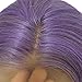 Lilac Bob Haircut 12inch Straight Human Hair Lace Front Wig Pre Plucked 13x4 Middle Part Frontal Bob Wigs for Black Women 180% Density Bleached Knots