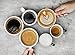 28 Ounce Pour Over Coffee Dripper | Cold Hand Drip Pourover Brewer and Maker Carafe with Cups and Saucers | Reusable Permanent Stainless Steel Paperless Cone Filter | BPA-Free Durable