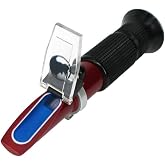 0 to 32% Brix Hand Held Refractometer（Teflon Coating）with Automatic Temperature Compensation, Rhino Handheld Refractometer with a Portable Holster