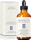 Lavender Essential Oil (Kashmir) - Brooklyn Botany - 100% Pure, 1 fl. Oz - with 31% Linalool & 34% Linalyl Acetate - Great for Aromatherapy, Massages, Bug Repellent, Hair Care and Skin Care