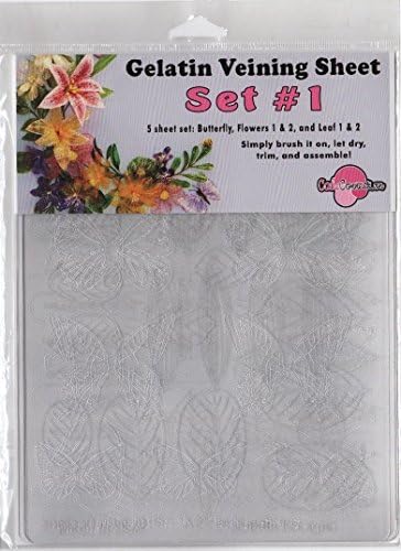 Cake Art - Gelatin Veining Sheets Set 1