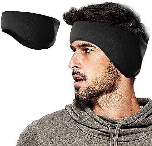 WMINHUI Fleece Ear Warmers/Muffs Headband for Men & Women & Kids Perfect for Cycling Skiing Workout Yoga Running & Riding Motorcycle in Winter - Stay Warm & Performance Stretch