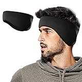 WMINHUI Fleece Ear Warmers/Muffs Headband for Men & Women & Kids Perfect for Cycling Skiing Workout Yoga Running & Riding Motorcycle in Winter - Stay Warm & Performance Stretch