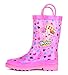 Shopkins Kids Girls' Character Printed Waterproof Easy-On Rubber Rain Boots (Toddler/Little Kids)