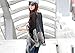 DOINSHOP Lady Black Batwing Sleeve Chiffon Shirt Bohemian Tops Oversized Blouse (XL)