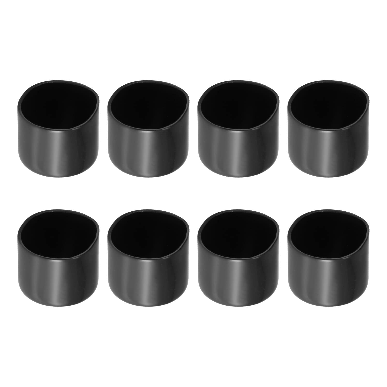 Rebower Screw Thread Protector Cover Rubber End Caps, [for Screw, Bolt] - 42mm ID/Black/8 Pcs