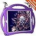 TopEsct Kids Case for iPad 9.7 inch 2018/2017 Kids iPad Air, Soft Silicone Childproof Handle Stand Case for iPad 5th Gen(2017),iPad 6th Gen(2018) and iPad Air(2013) (Violet)