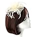 Acecharming Fascinators Hat Flower Sinamay Feather Headband Cocktail Tea Party Headwear Hat Girls and Women