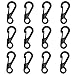 12pcs/Lot Black Mini SF Carabiners Spring Backpack Clasps EDC Keychain Carabiner for Climbing Camping Bottle Hooks Paracord Tactical Survival Gear by Ontrip®