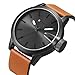 CURREN Original Brand Men's Sports Waterproof Leather Strap Wrist Watch 8208 Black Brown Black