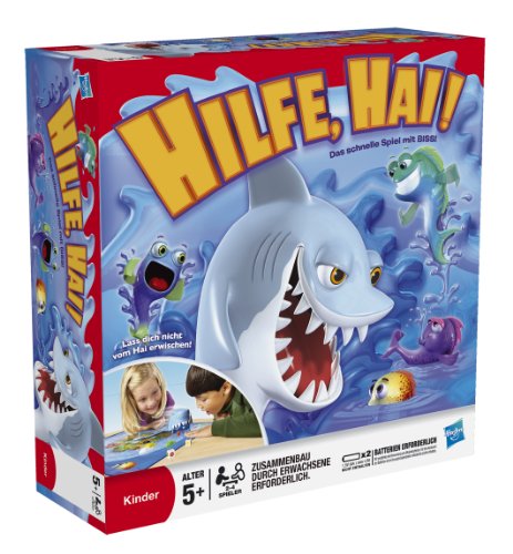 Hasbro Spiele 33893100 - Hilfe, Hai! Kinderspiel