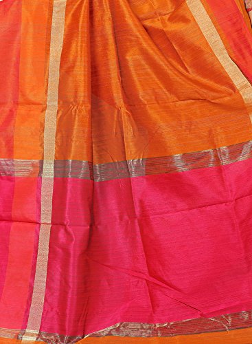 j b fashion cotton saree with blouse piece