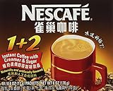 Nescafe 1+2 Instant Coffee with Creamer and Sugar (10 Packets), 6 Ounce Box