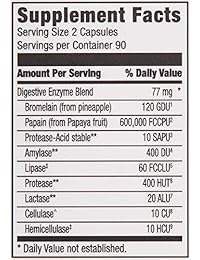 Amazon Brand - Revly Digestive Enzyme Complex, F3153-90-PARENT, 1
