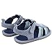 Kuner Baby Boys and Girls Canvas Rubber Sloe Outdoor Non-slip Sandals First Walkers (14.5cm(18-24months), Grey)