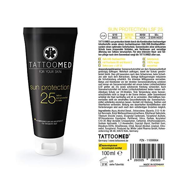 TattooMed All In Bundle SUN - Complete Protection System and Aftercare For Tattoos