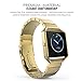 MoKo Fitbit Blaze Band , Stainless Steel Metal Replacement Link Bracelet with Double Button Folding Clasp for Fitbit Blaze Smart Fitness Watch, Frame NOT Included - GOLD
