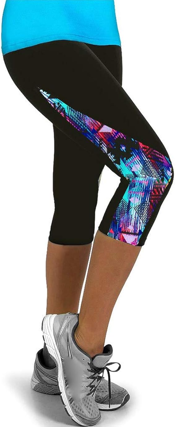 MEIbax Mujer Pantalones,Elásticos Mallas Pantalones Patchwork ...