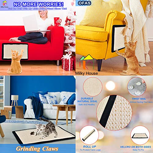 Cat Scratch Pad 2PK Non Scratch Pads Couch Corner Kitty Scratching Bed