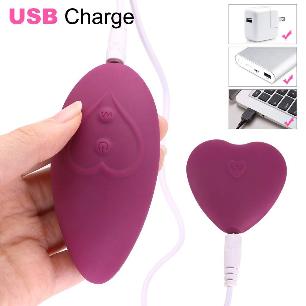 Auflegevibrator für sie Klitoris mit Fernbedienung, Tragbarer Klitorisstimulator Vibrator Invisible Klitoris Massagegerät für Frauen, Paare, 100% Wasserdichter, Leise (Violett)